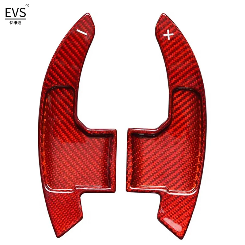 

Рулевое колесо из углеродного волокна, лопастной переключатель, совместимый с Ford Mustang 2015-2021, автомобильные аксессуары