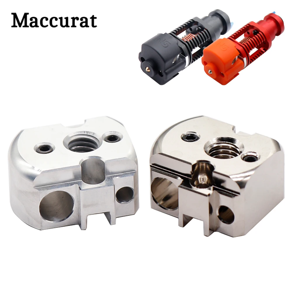 High-quality copper heating block and nozzle for 3D printers for Haldis 3D Red Lizard V3 Pro and Red Lizard K1 extrusion heads High-quality copper heating block and nozzle for 3D printers for Haldis 3D Red Lizard V3 Pro and Red Lizard K1 extrusion heads