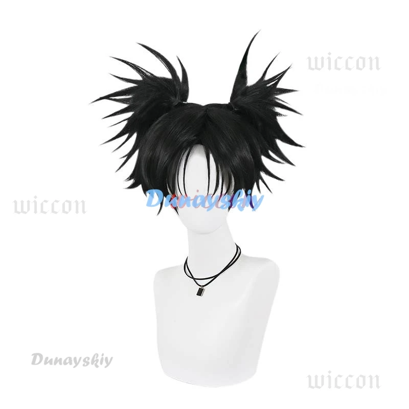 Парик для косплея Choso аниме дзюдзюцу 2 каайсен сезон черный двойной хвост