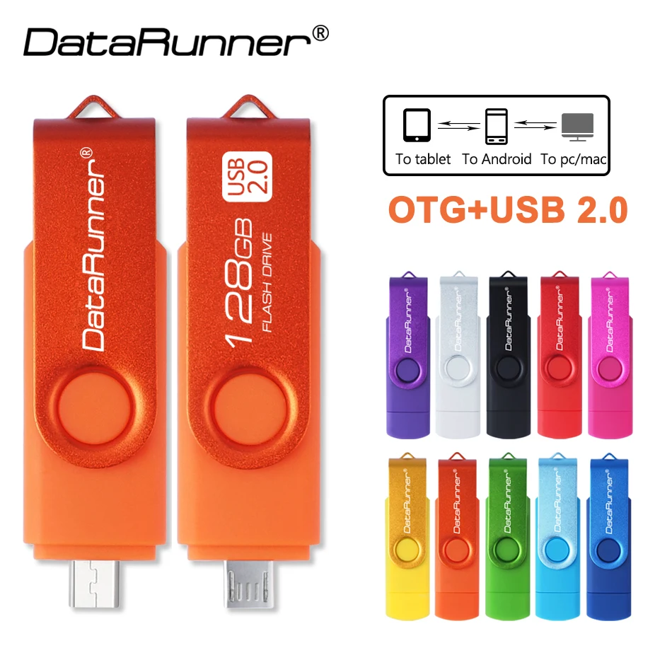 

DataRunner Micro USB Flash Drive OTG Pen Drive 64GB 32GB 16GB 8GB 4GB Pendrive Multifunctional USB 2.0 Memory Stick