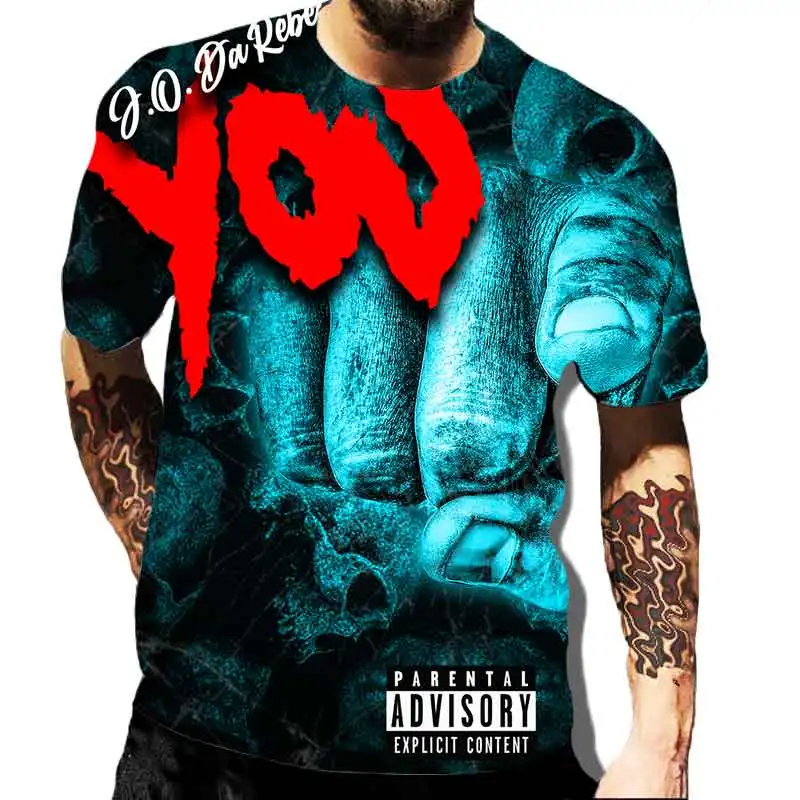 

Horror Theme T-shirt 3D Men's High Street Print Horror Series Tough Guy T-shirt Summer Fashion Top Men's Large Size T-shirt