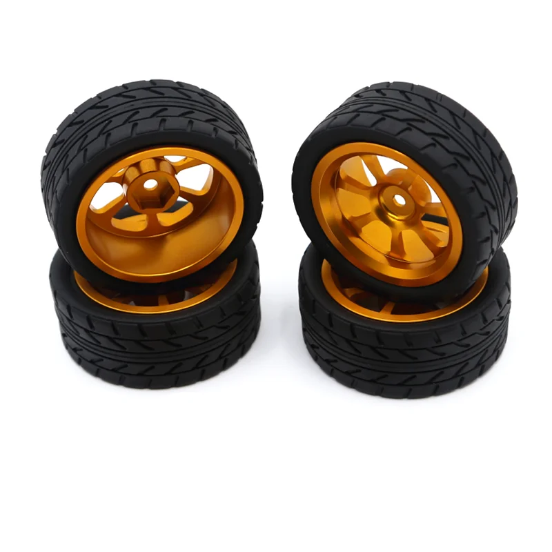 WLtoys 1/18 A949 A959 A969 A979 K929 and other RC Car Upgrade Accessories, Metal Modified Wheels With Tire Skin 1 Set enlarge