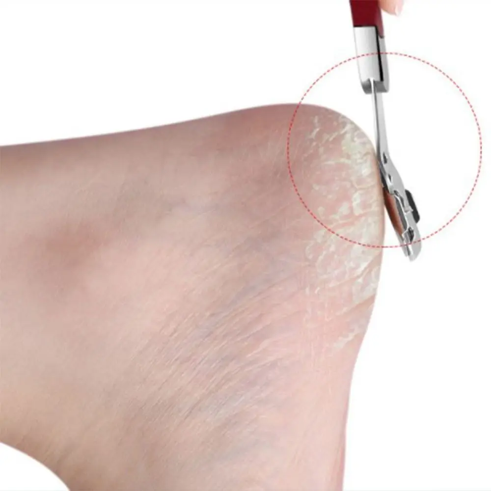 Бритва для пяток инструмент удаления огрубевшей кожи педикюра нержавеющая сталь