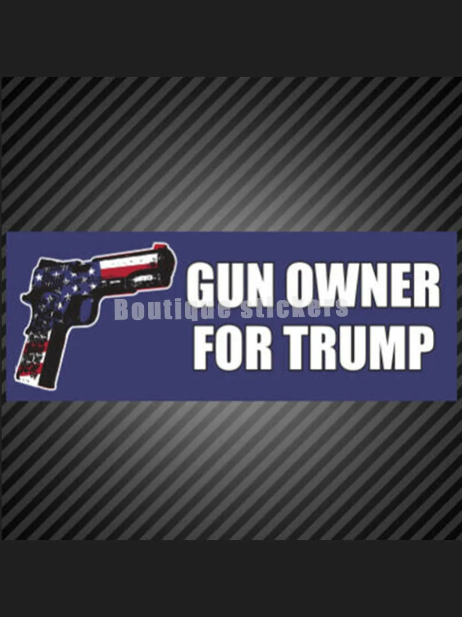 Виниловая наклейка для бампера с изображением владельца пистолета Трампа права