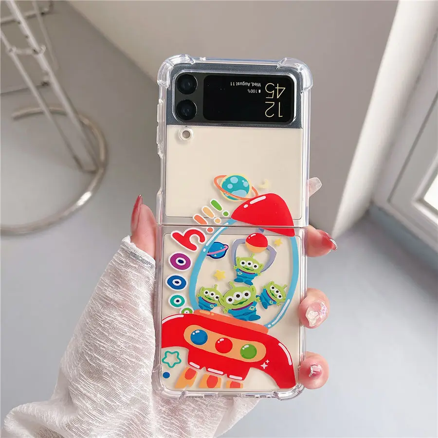 Мягкий силиконовый прозрачный чехол для телефона с зажимом в виде куклы