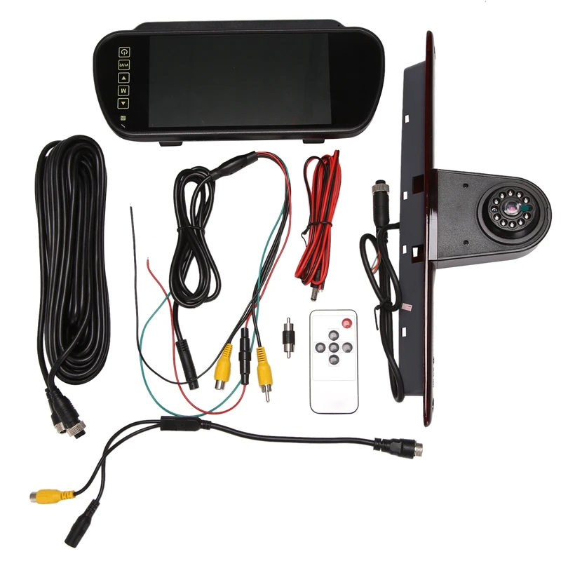 

Автомобильная третья камера заднего вида с стоп-сигнасветильник 7 дюймов комплект камеры заднего вида монитора для Mercedes Benz Sprinter Crafter