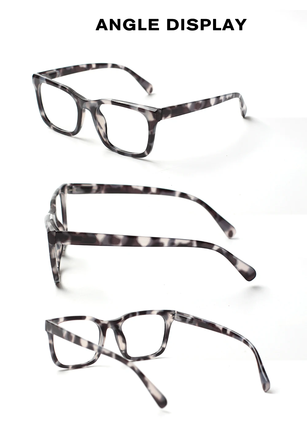 Turezing Prescription Reading Glasses Spring Hinge Men Women Tortoiseshell Eyewear HD Reader Diopter +1.0+2.0+3.0+4.0+5.0+6.0