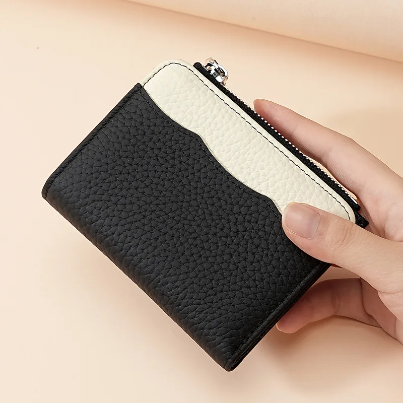 RanHuang новинка 2024 женские короткие кошельки из натуральной кожи