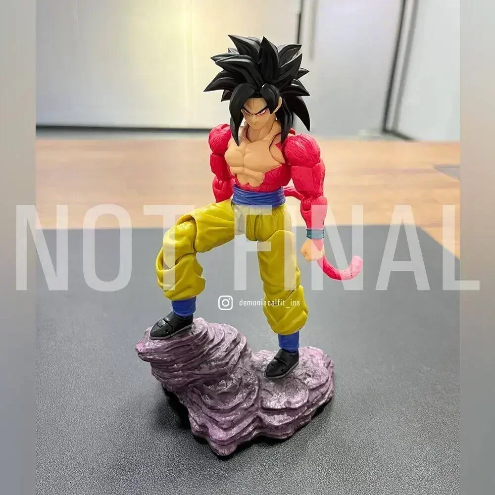 Demoniacal Fit Dragon Ball Z Фигурки SHF Super Saiyan 4 GT SSJ4 Untamed Power Son Goku Аниме Фигурка GK Модель