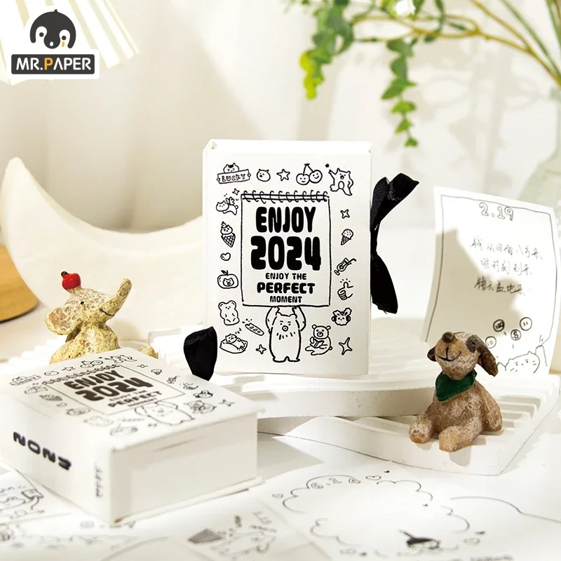 

Mr. Paper Cute Simplicity Puppy Calendar Record Daily Life Desk Calendar Writable Plan Note Kawaii Stationery Supplies