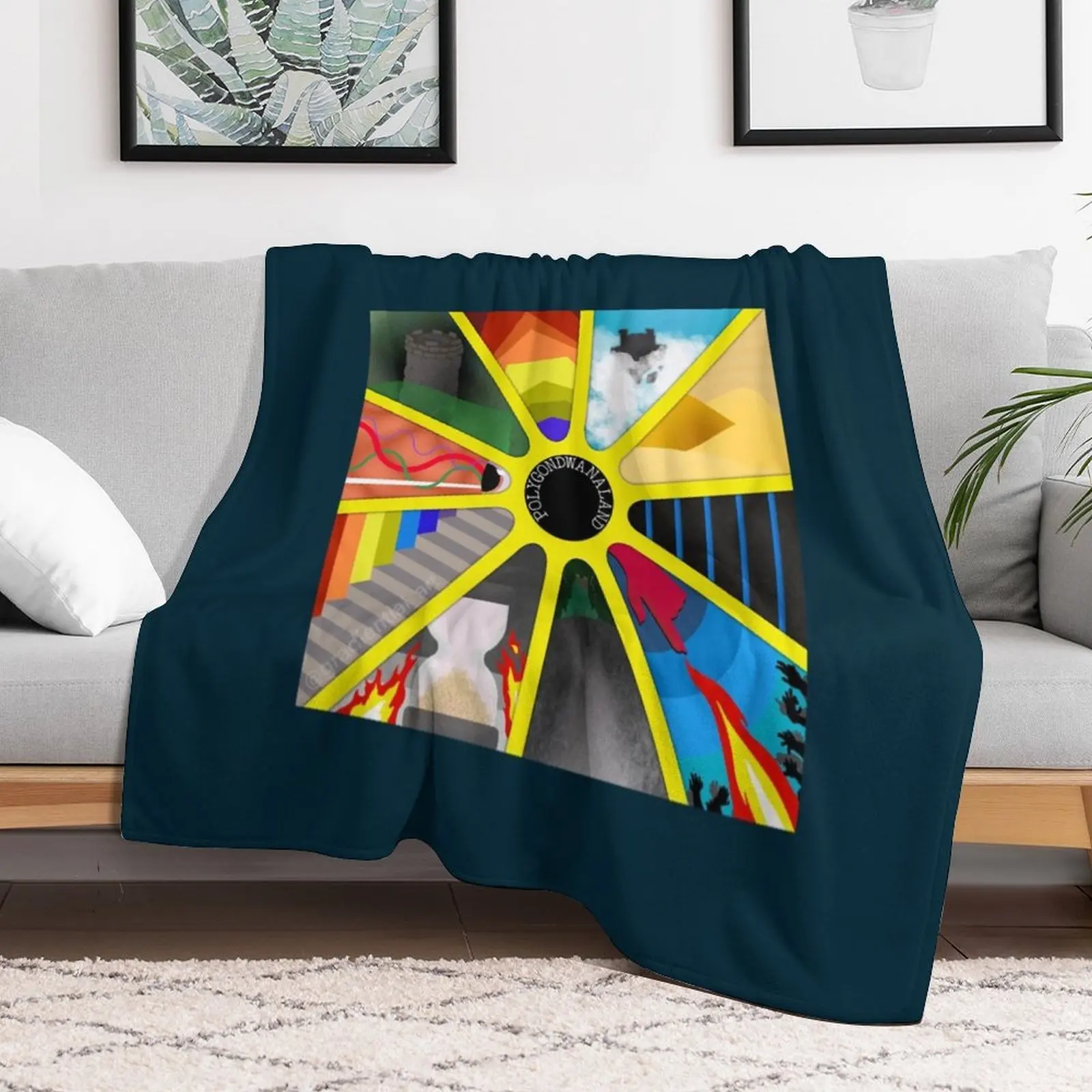 Кинг гизкард и ящерица волшебник Polygondwanaland минималистичное покрывало одеяло