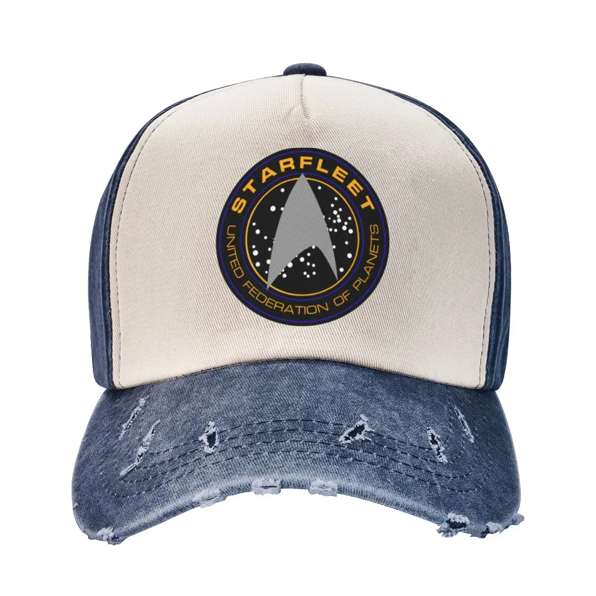 

Baseball Caps Star Treks Movie Accessories Men Women Retro Distressed Denim Washed Headwear