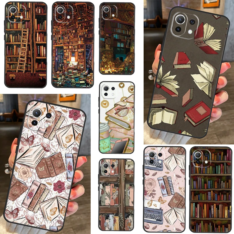 Library  Bookish Case For POCO X5 Pro X3 M4 Pro M5 F3 F4 X4 GT Cover For Xiaomi 13 Pro 12T 11T 11 12 Lite