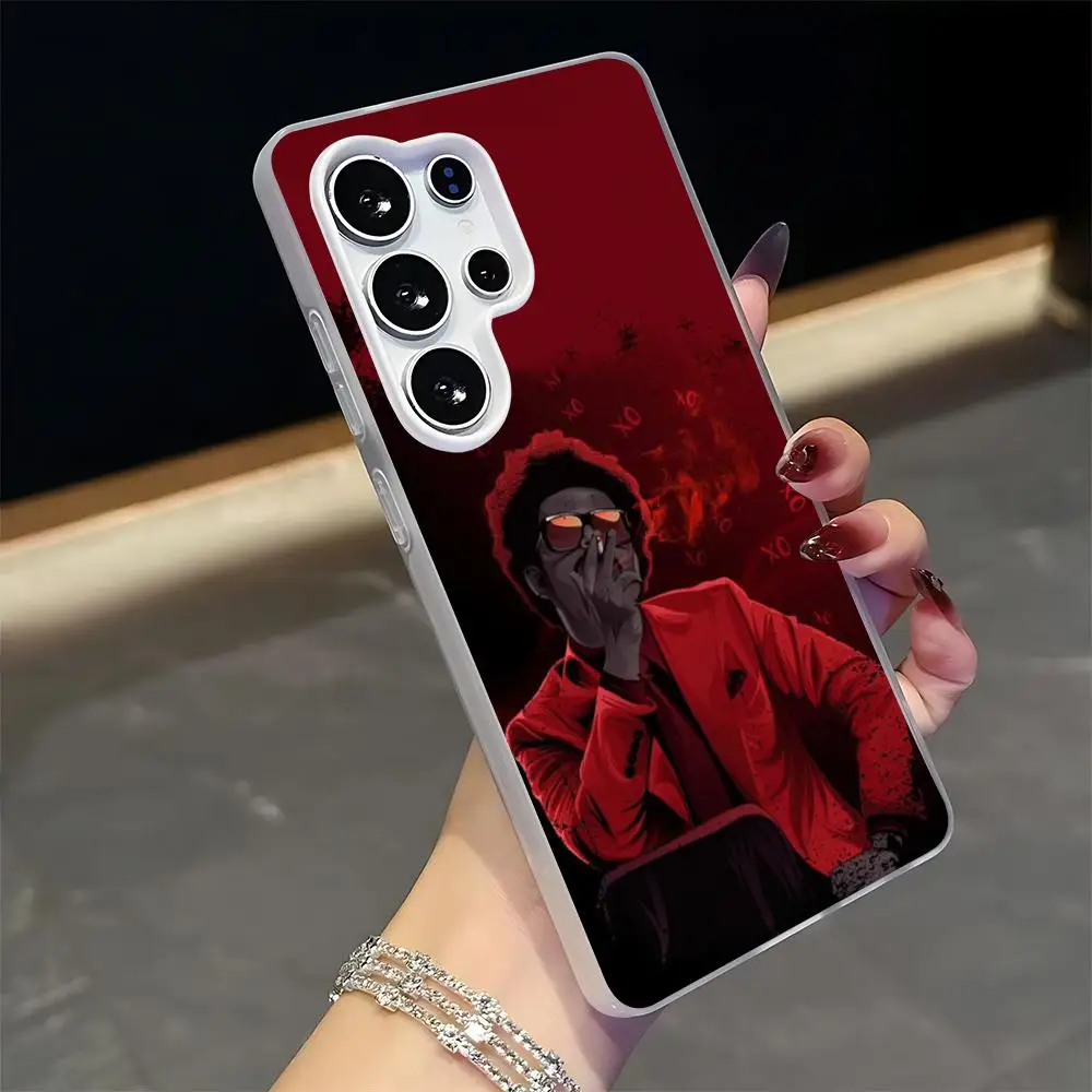 Фото Чехол для телефона Starboyes от Singer The Weeknd для Samsung S25 S24 S23 S22 S21 FE Plus Ultra, черный, силиконовый, 2-в-1, с эффектом желе №4