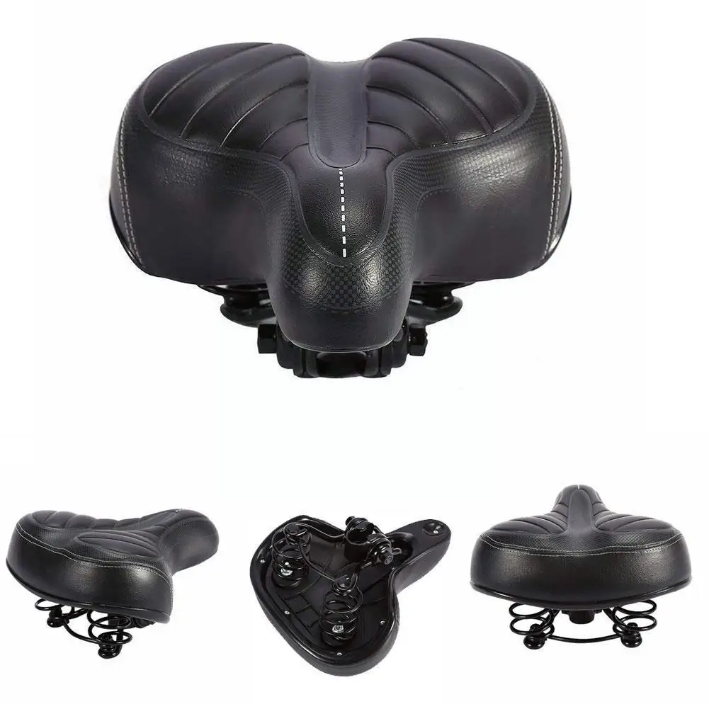 Comfortable Wide Large Bum Bicycle Gel Cruiser Extra Of Type Bicycle Saddle For Any Seat Sporty Suitable Pad Soft A6E3