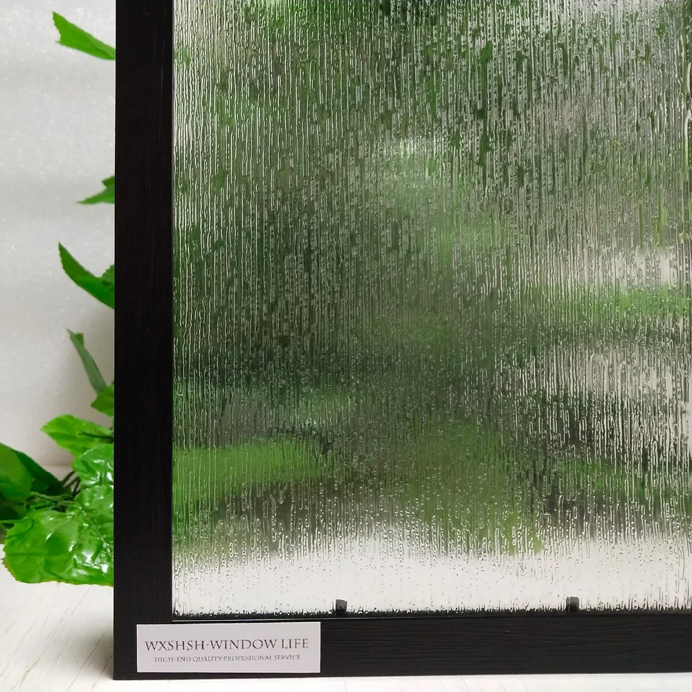 

17.7 by 78.7 inches vinyl rain design static cling window decorative glass film,opaque privacy glass stickers for home decor