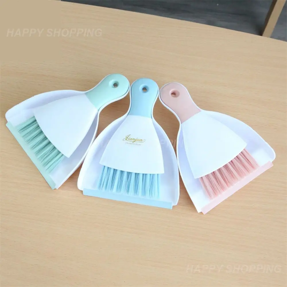 

Broom Dustpan Set Plastic High Quality Simple Storage Smooth Without Burrs Good Resilience Cleaning Brush Set Dusting Brush Mini