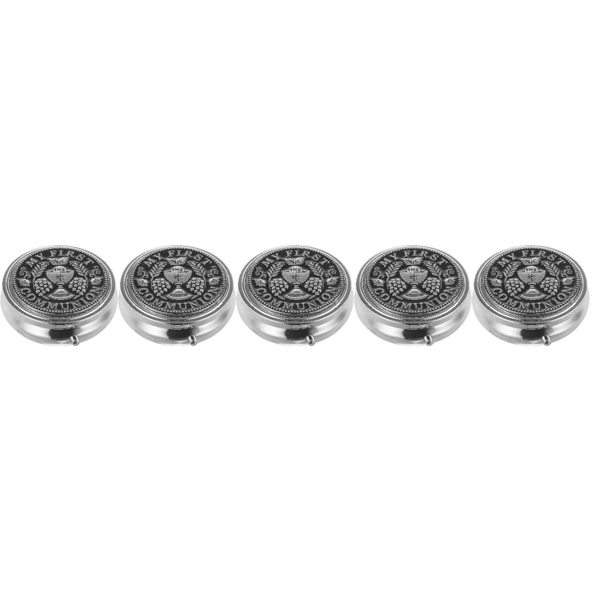 

Set 5 Rosary Gift Box Trinket Storage Ring Bracelets Packing Mens Metal Necklace Decorate Holy Jewelry Boxes