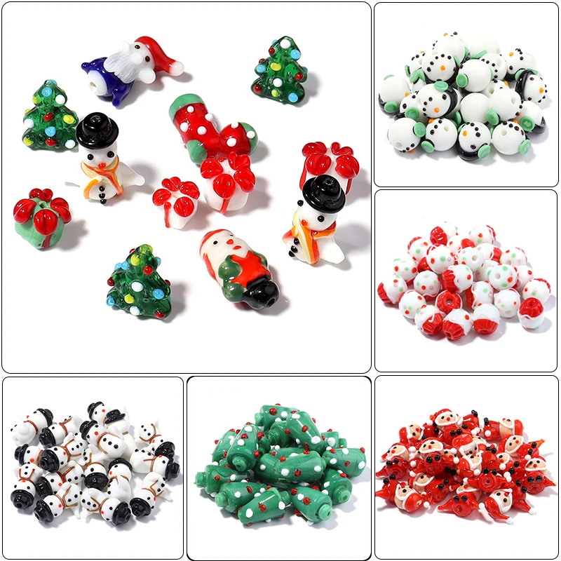 

2 шт., новогодние бусины-подвески для браслетов