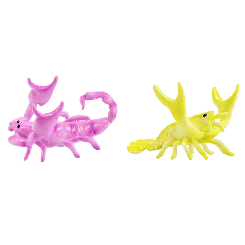 

2PCS Creative Cute Pen Holder Weightlifting Lobster Bracket Storage Rack Pen Rack, Lobster Yellow & Scorpion Purple
