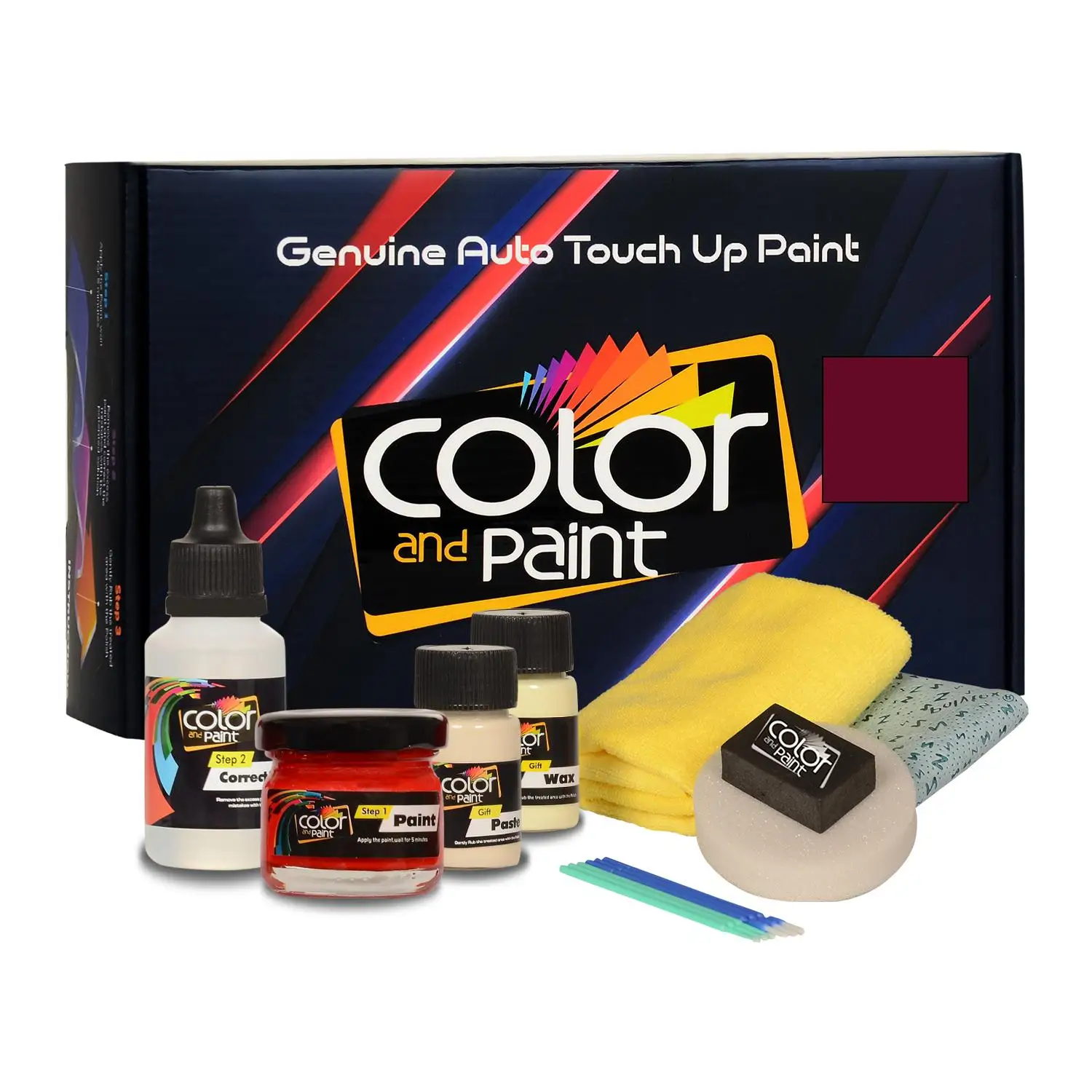 

Color and Paint compatible with Porsche Automotive Touch Up Paint - CARMINE RED - 009 - Basic Care