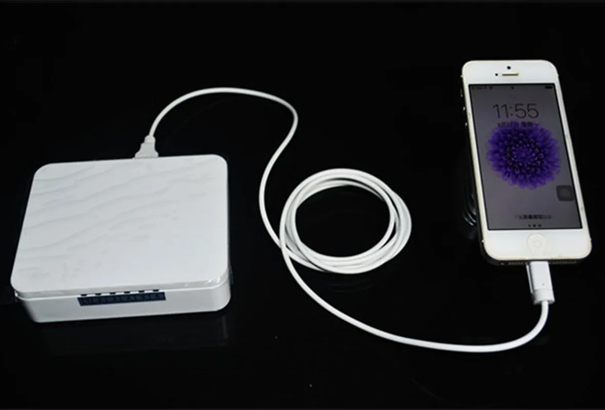 8/10 Port Mobile Phone Charging Anti-Theft System Retail Security Display for All Mobile Phones