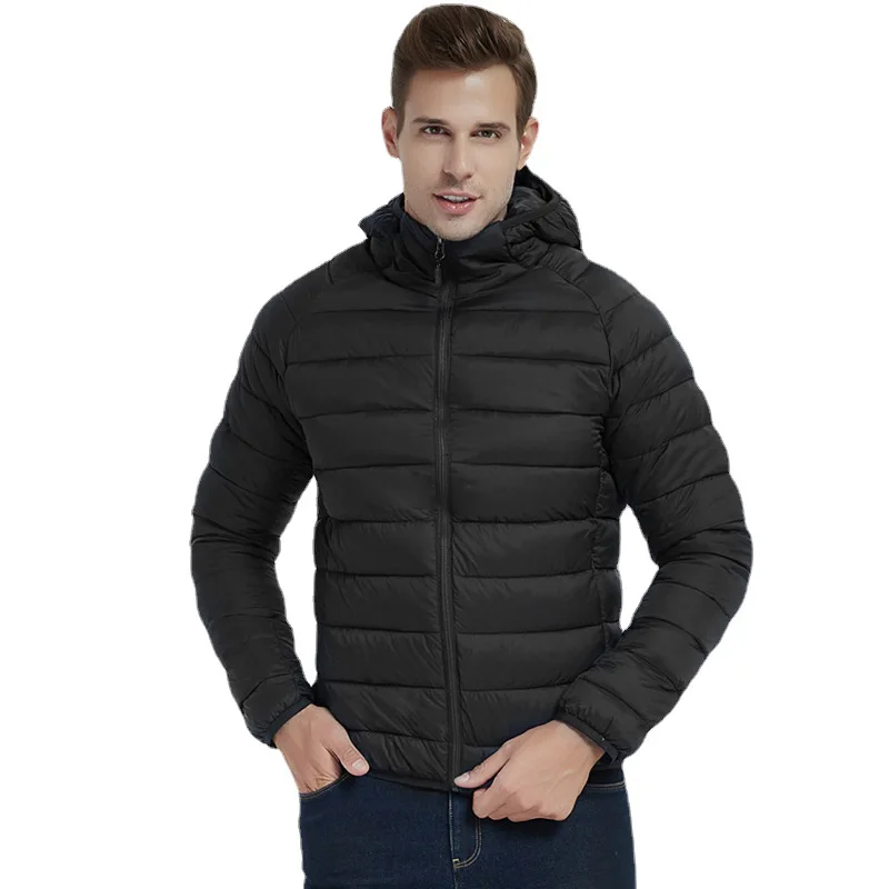 Cotton-padded Jacket Men's Winter Coat 2022 New Fashion Thin Short Hooded Jackets Male Casual Parkas Chaquetas Hombre