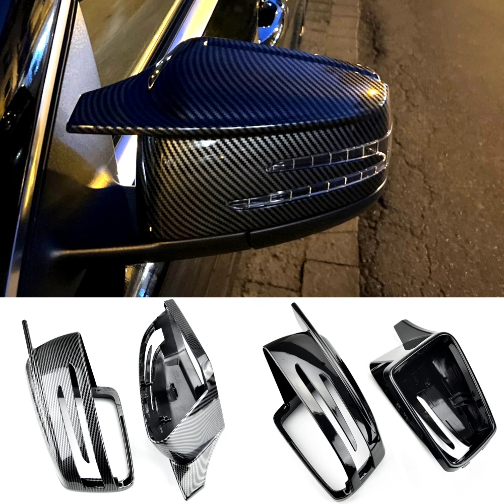 

Сменные колпачки для боковых зеркал заднего вида из углеродного волокна, 2 шт., для Mercedes Benz W176 W246 W204 W212 W221 C117 X204 X156