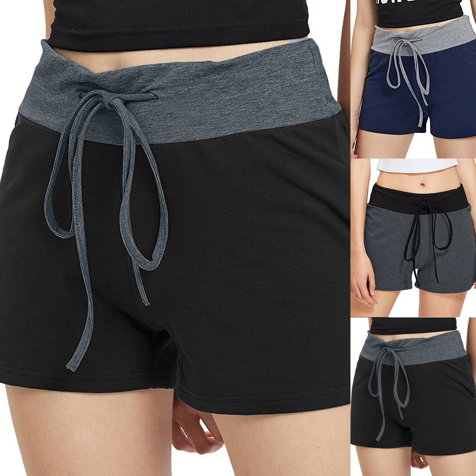 

Women Summer Shorts Women's Workout Fitness Breathable Shorts Fashion Beach Casual Drawstring Shorts Pantalones cortos de mujer