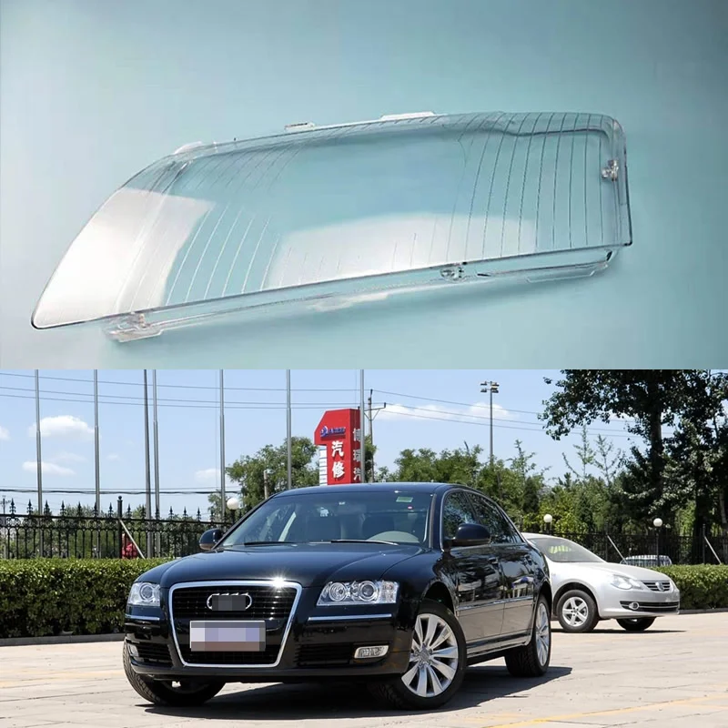 Car lampshade for 2002-2009 Audi A8 headlight cover A8D3 headlight mask transparent lamp shell surface