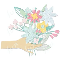 spring pass the bouquet metal cutting dies handmade diy scrapbook photo paper card coloring decoration vintage drawing stencils
