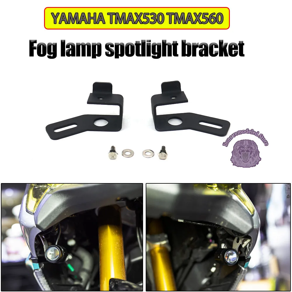 

NEW Motorcycle Accessories For tmax530 tmax560 tmax 530 tmax 560 Fog lamp spotlight bracket 2017 2018 2019 2020 2021
