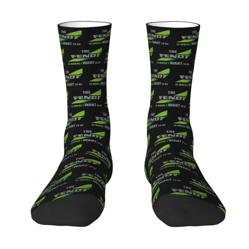 

Novelty Print Fendt Tractor Socks for Men Women Stretchy Summer Autumn Winter Crew Socks