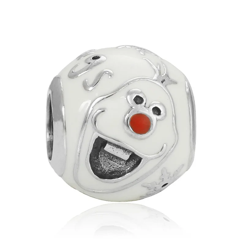 

1 шт. новый милый кулон в виде снеговика подходит для оригинального гламурного браслета ожерелья аксессуары для женщин самодельные Ювелирн...