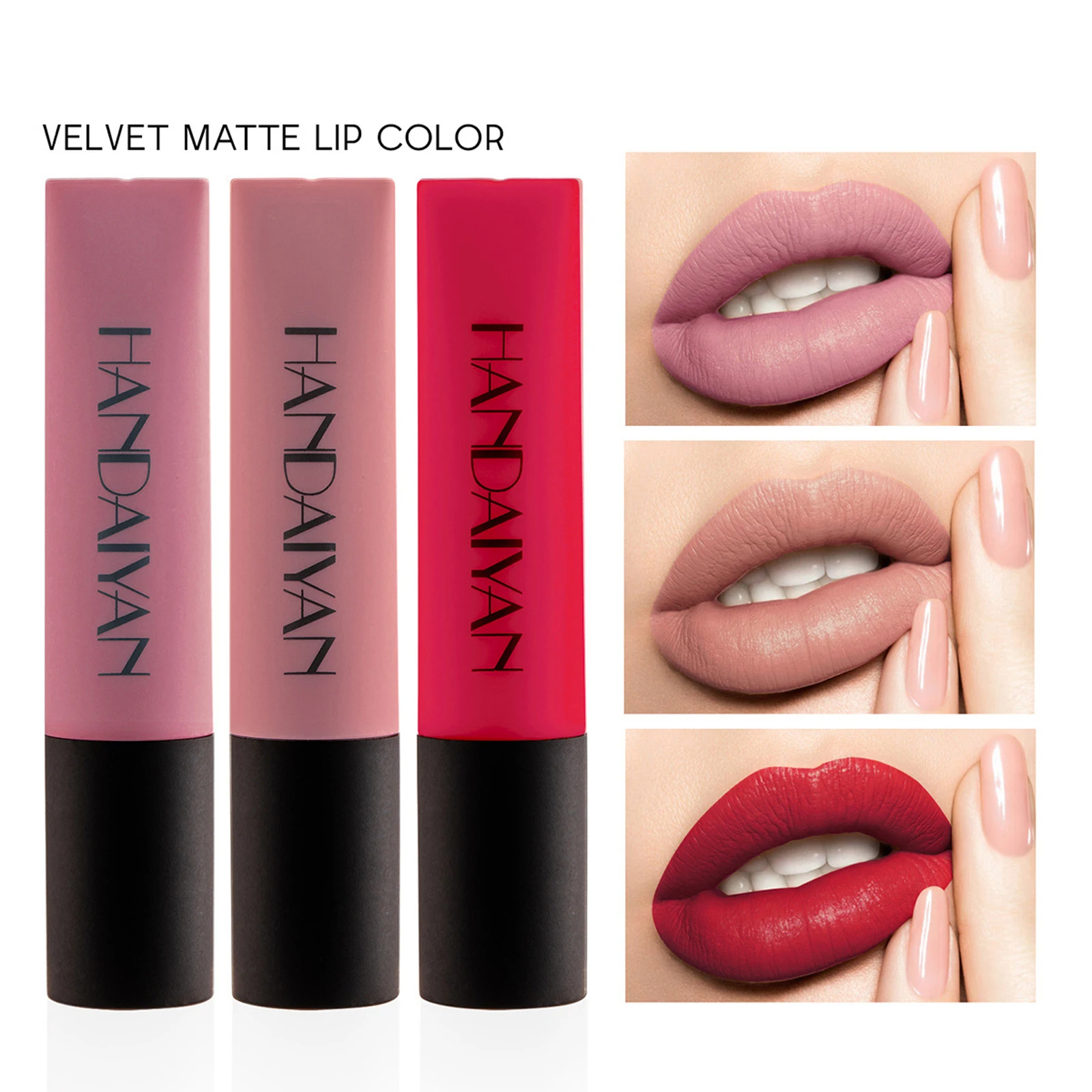 

12Colors Matte Velvet Lip Glaze Waterproof Lasting Moisturizer Lip Gloss Matte Non-stick Cup No Fading Lipstick Makeup Cosmetic