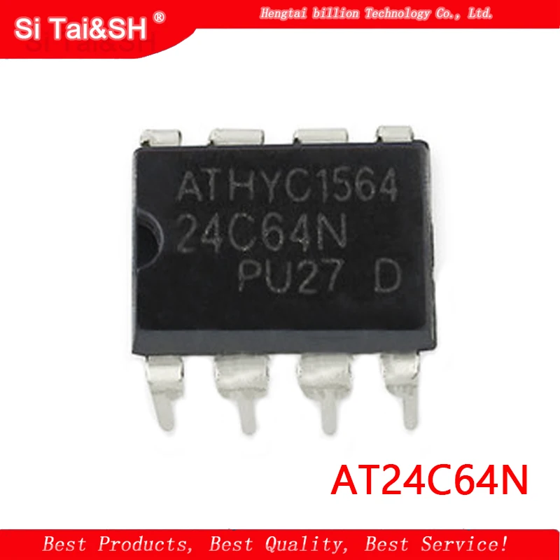 10 шт./лот Новый AT24C64N AT24C64AN 24C64 24C64AN AT24C64 DIP-8 EEPROM память IC
