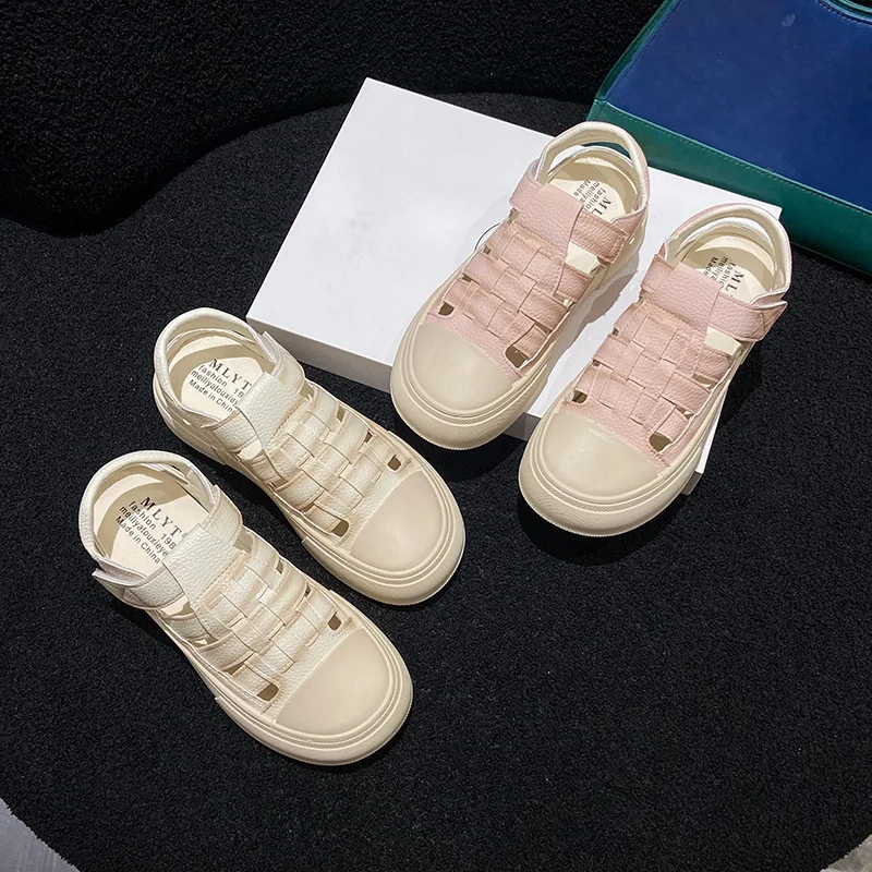 Summer Women Gladiator Shoes Platform Ladies Breathable Roman Sandals Womans Girls Fashion Cozy Outdoor Shoes Slides