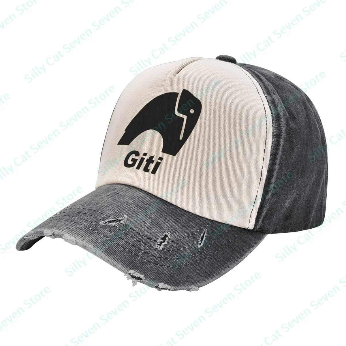 

Multiple Colour Gitis Vintag Denim color contrast Baseball Cap Peaked Cap Adjustable Unisex Dad Hat Shade Sport Baseball Hats