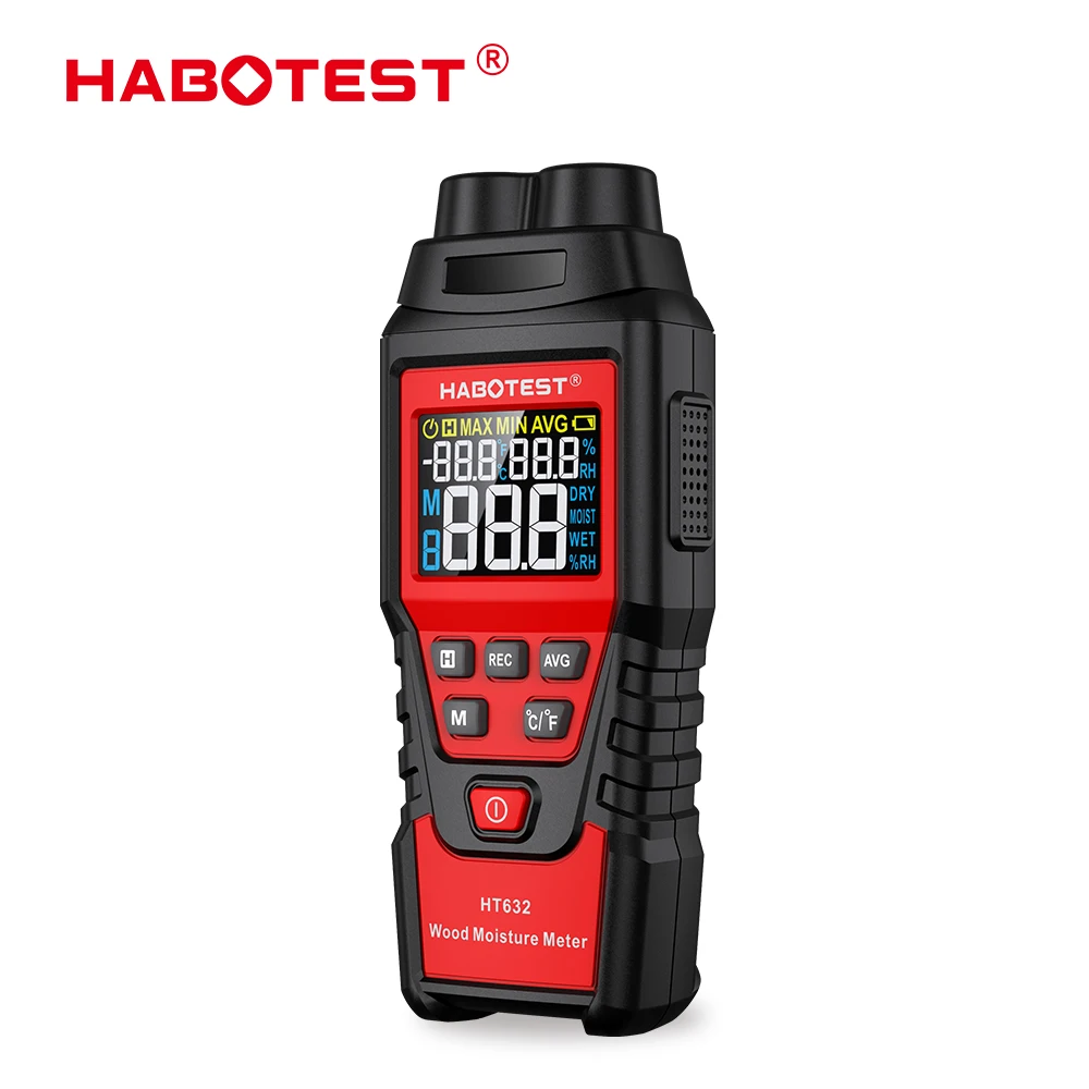 

HABOTEST Wood Moisture Meter Wall Water Tester Digital Humidity Meter Hygrometer Concrete Cement Brick Detector For 7 Material