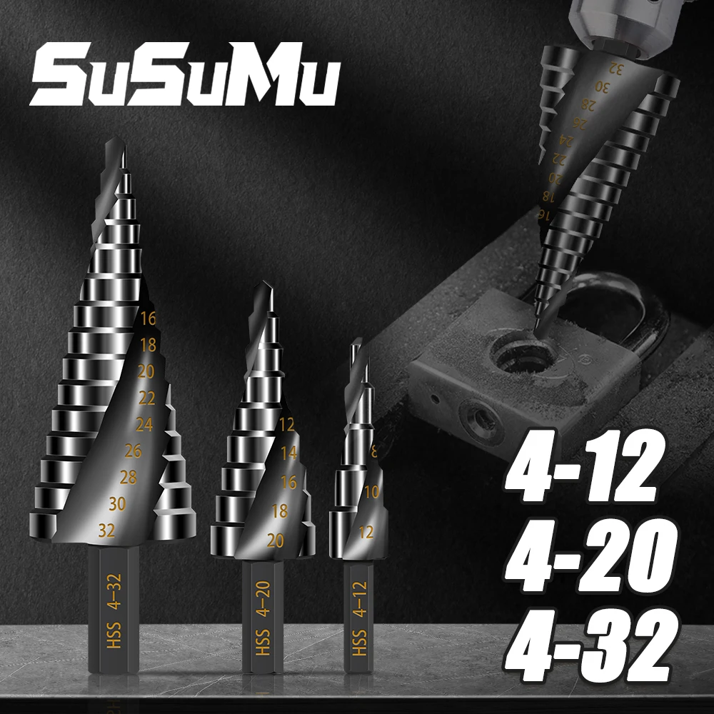 Набор ступенчатых Сверл Из быстрорежущей кобальтовой стали для металла