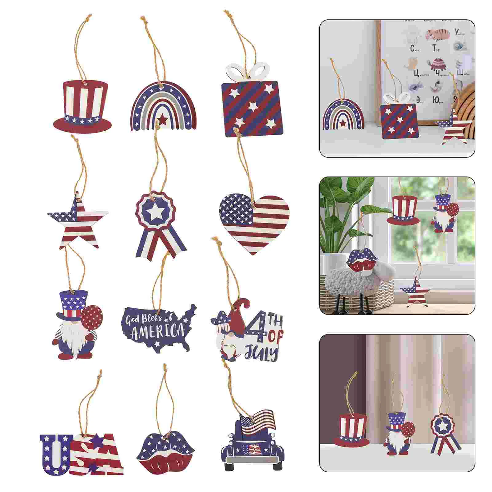

Colorfast Ornamental Widely- Creative Unique Party Supply Independence Day Ornament for Home Decor