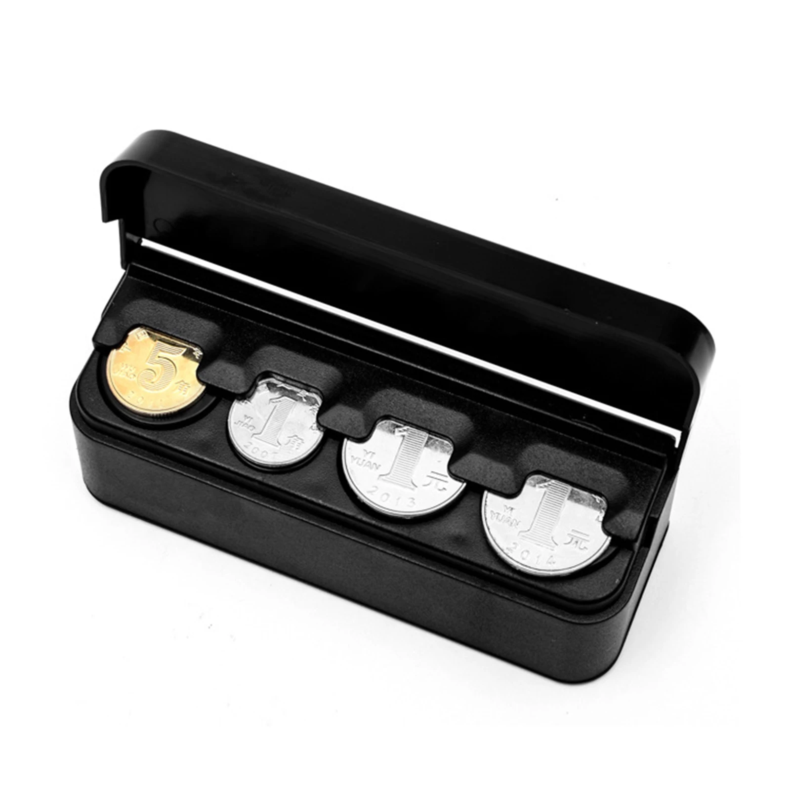 

Car Coin Holder Universal Change Organizer Auto Coin Storage Case Coin Money Dispenser For Trucks Vehicles Automobiles