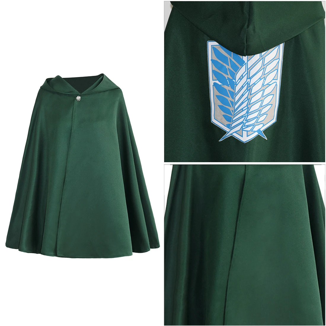 Накидка с капюшоном атака на Титанов фланелевая шаль крыльями свободы костюм для