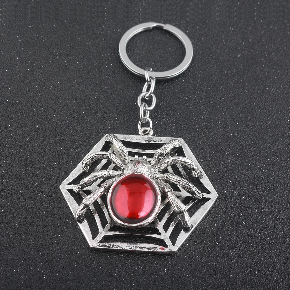 Модный Брелок С Рубином И Пауком Волшебный Реквизит Унисекс Металлический Для