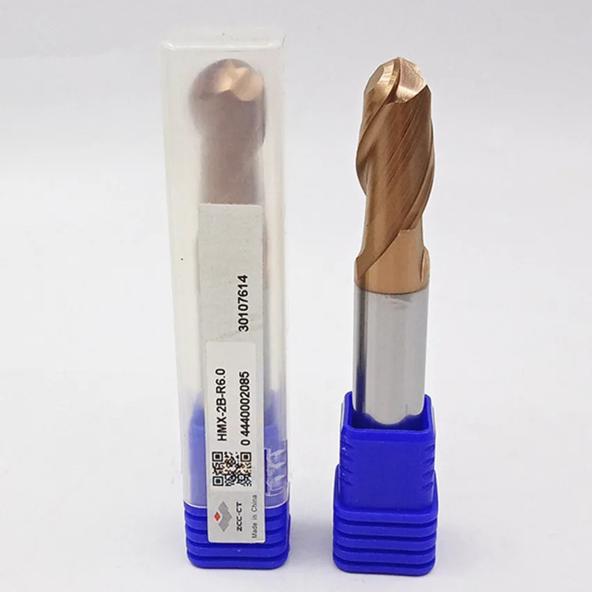 Фрезерная Концевая фреза с двумя кромками и прямым хвостовиком D12.0R6.0 * 12*24*75 2F