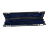 flute box portable flute storage box bag high grade imitation leather flute round wooden box