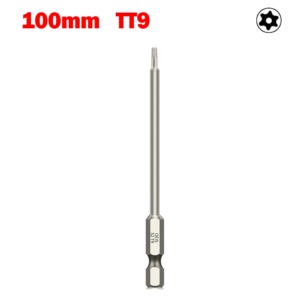 Отвертка Torx для точного отвинта T6-T40 инструмент полая отвертка 100 мм легированная