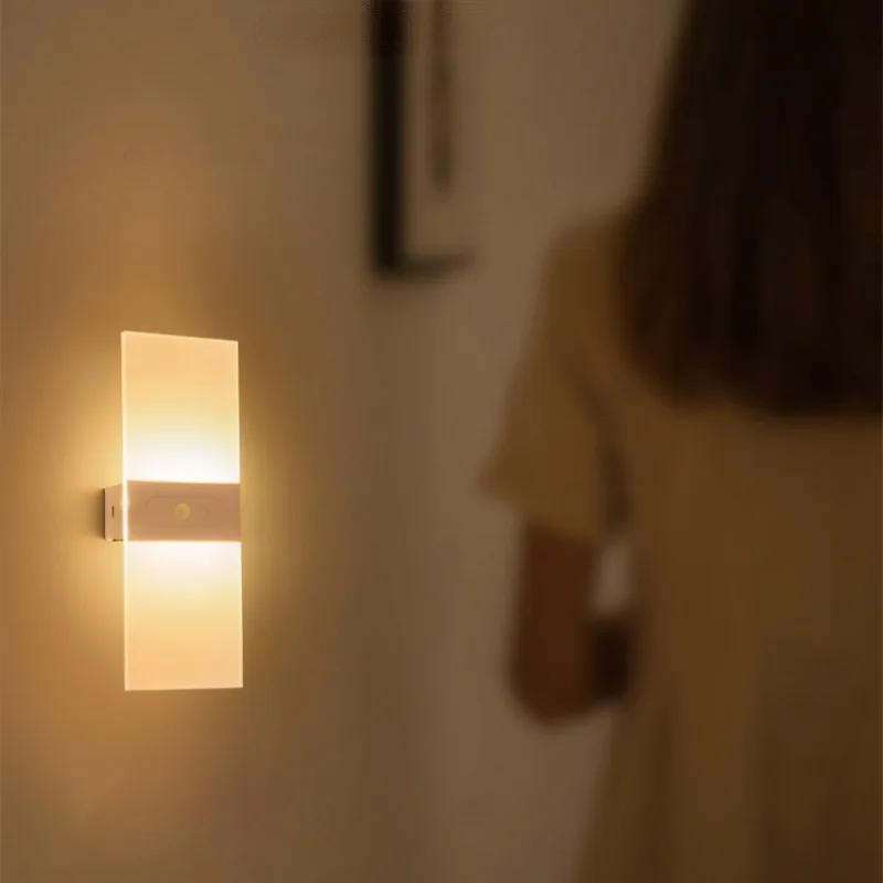 Nordic светодиодный акриловый простой современный прикроватный светильник