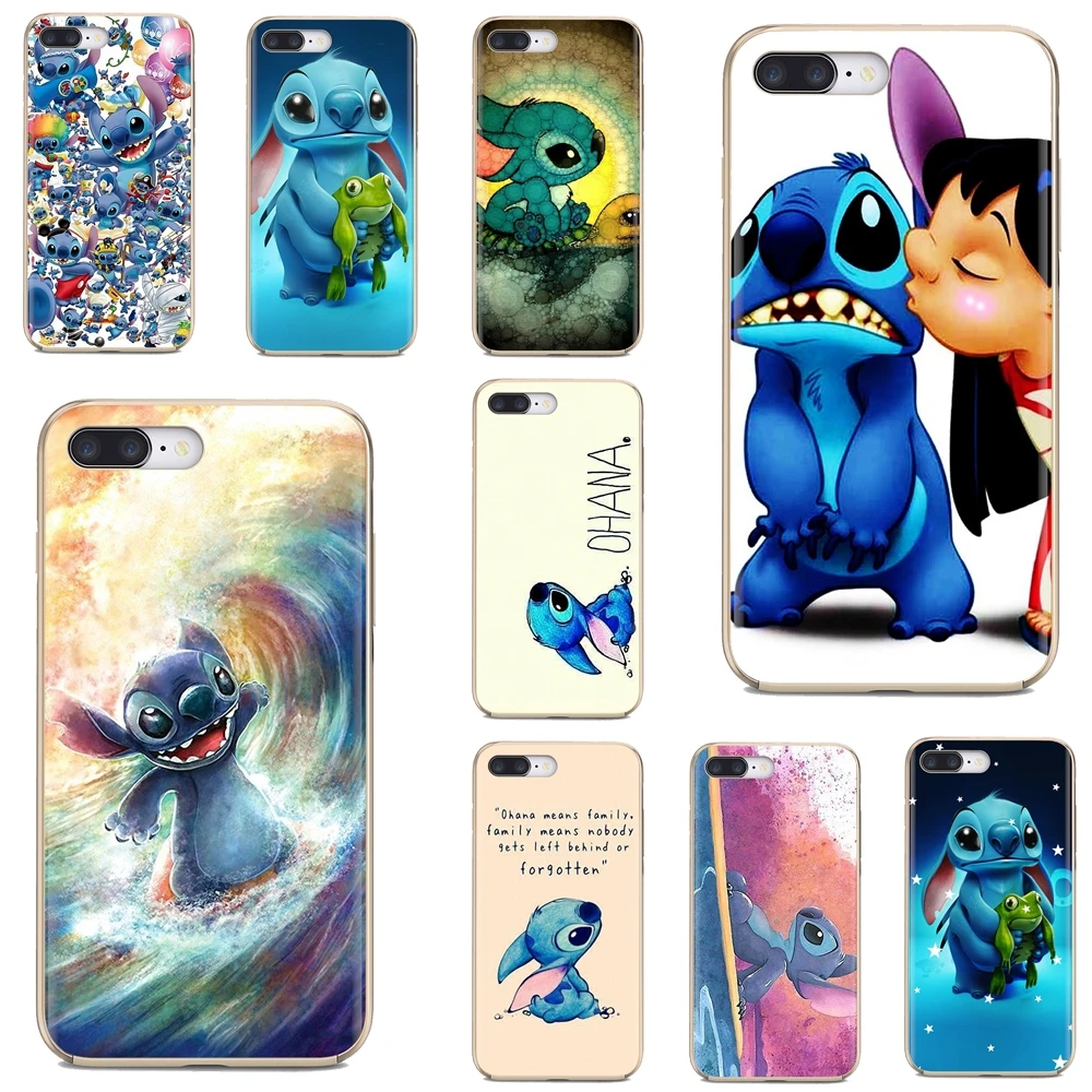 Силиконовый чехол для телефона iPhone 10 11 12 13 Mini Pro 4S SE 5C 6 6S 7 8 X XR XS Plus Max 2020 Lilo Stitch Ohana FAMIL