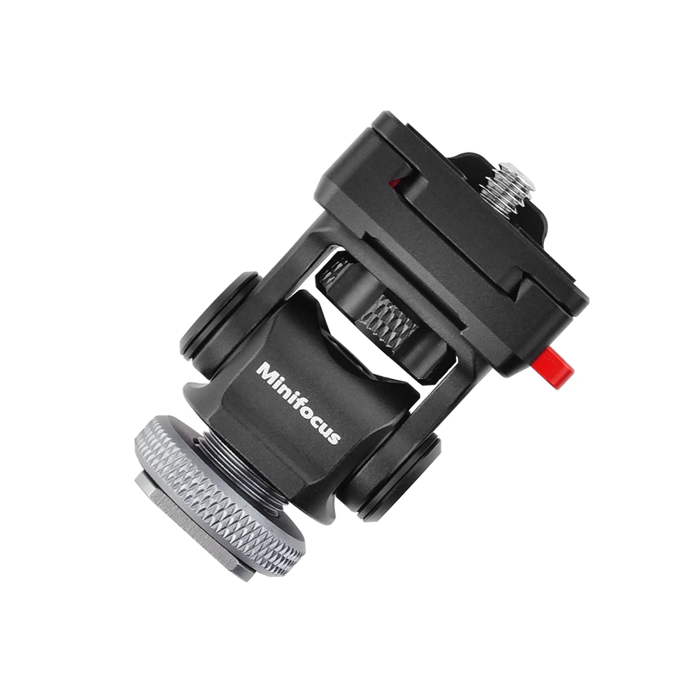 

Swivel and Tilt Quick Release Camera Monitor Mount Field Monitors Holder with Cold Shoe Adapter NATO Rail Hot Shoe Video Bracket
